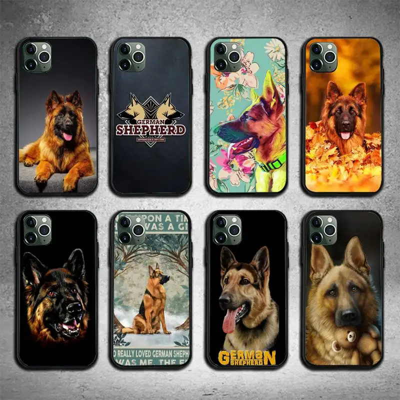 

German Shepherd Dog Phone Case For Iphone 7 8 Plus X Xr Xs 11 12 13 Se2020 Mini Mobile Iphones 14 Pro Max Case