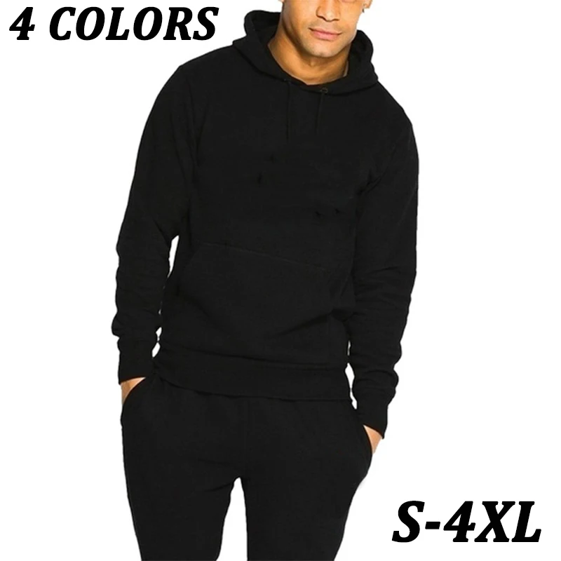 

2022 New Autumn and Winter Men's Casual Tracksuit Man Sports Suits Clothes Male Hooded Hoodies + Sport Pants S-4XL