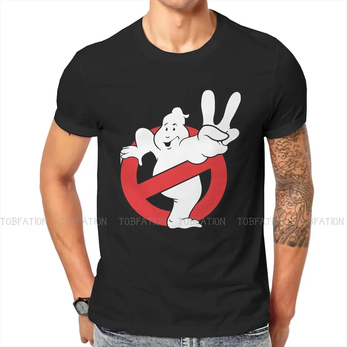 

Yeah Symbol Ghostbusters Film T Shirt Classic Teenager Gothic Loose Crewneck TShirt Top sell Harajuku Men's Streetwear