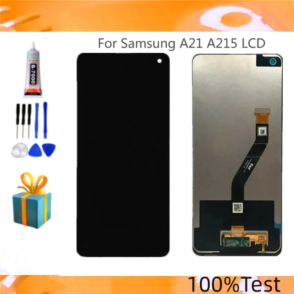 Протестированный ЖК-дисплей для Samsung Galaxy A21 A215 SM-A215U SM-A215U1 дигитайзер сенсорного
