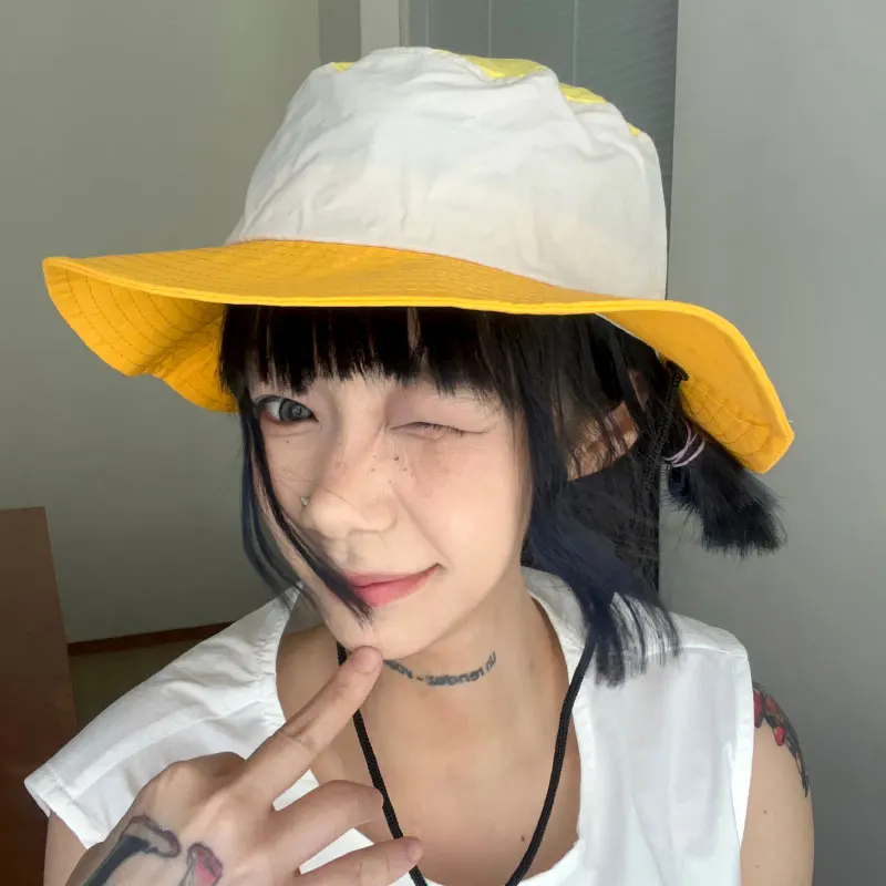 

Summer Travel Big Eaves Bucket Hats for Men and Women Outdoor Quick Drying Sun Protection Breathable Color Hiking Sun Hat