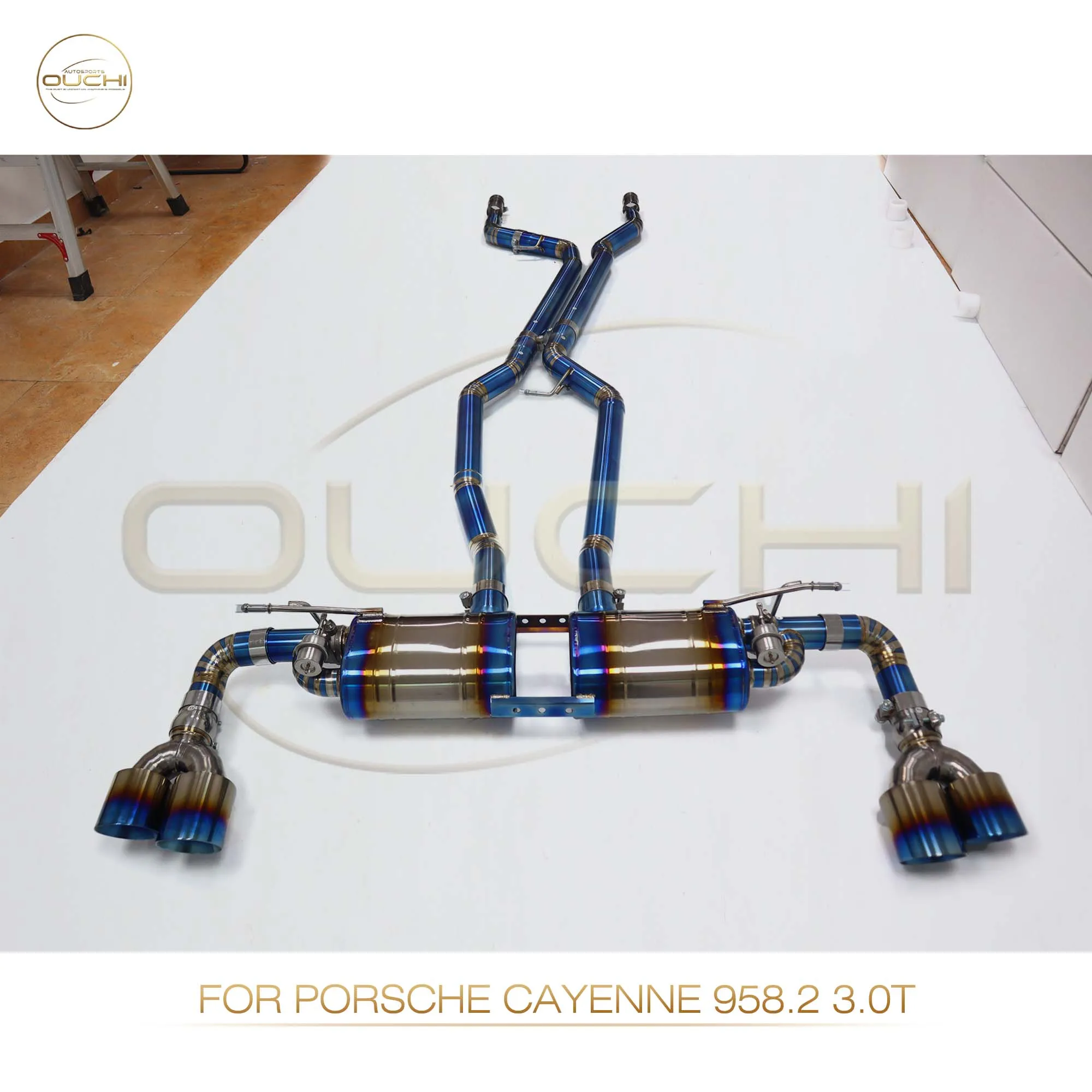 Выхлопная система OUCHI Titanium Catback для Porsche Cayenne Turbo 958 4 8 T глушитель с клапаном
