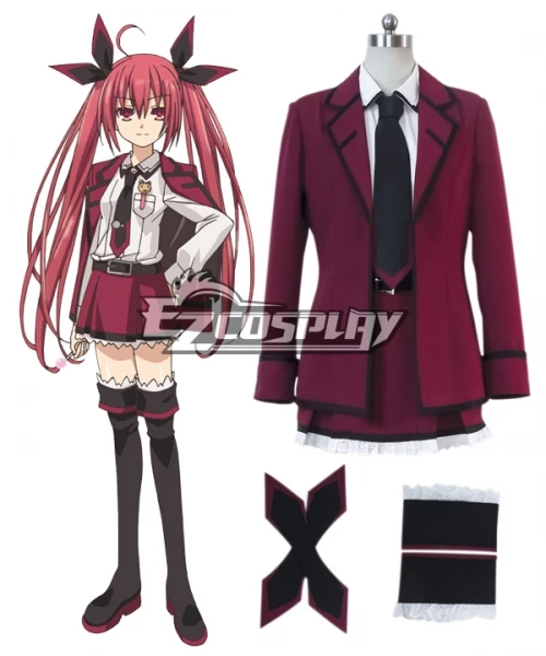 

Date A Live Itsuka Kotori Efreet Girls School Uniform Skirt Halloween Christmas Women School Dress Suit Cosplay Costume E001