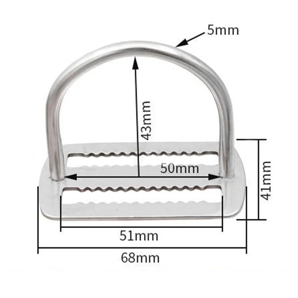 

Durable Belt Slide Keeper Keeper Webbing Weight Belt 316 Stainless Steel 50mm BCD Belt No Rust Nylon Scuba Diving