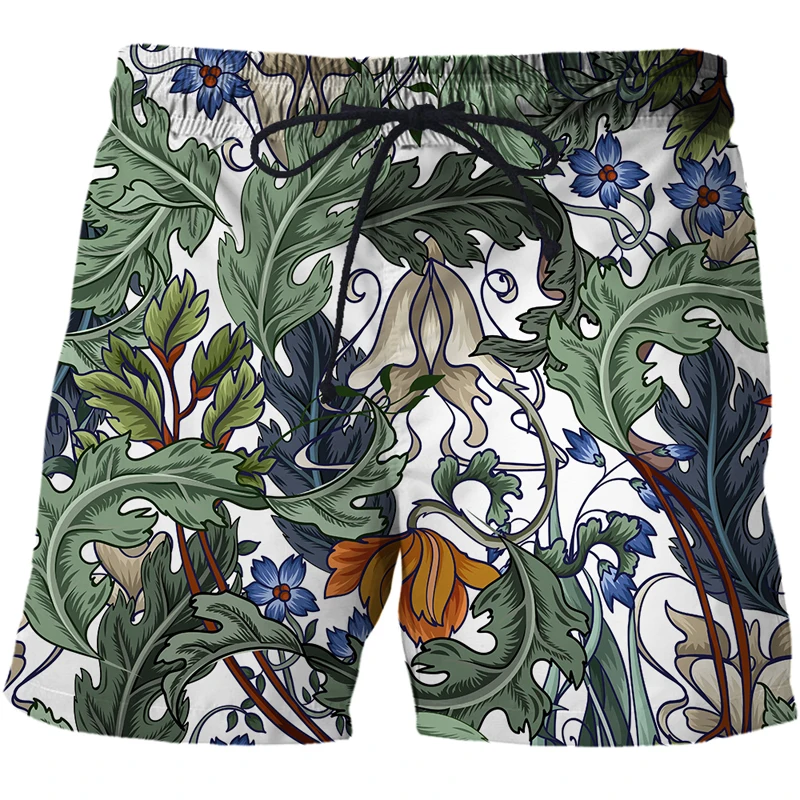 2022 New Summer 3D Forest forest style Beach Pants for Men Fashion Sports Pants Printing Quick-drying Surf Shorts Men's Pants