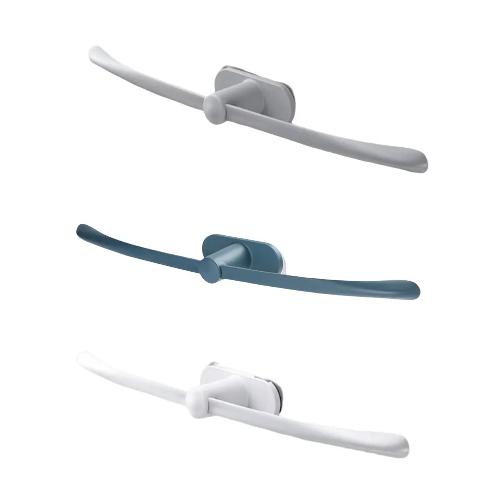 

Towel Rack Stand Suction No Trace Plastic T-shaped Hanger Self-Adhesive Punch-Free Organizer Kitchen Household White