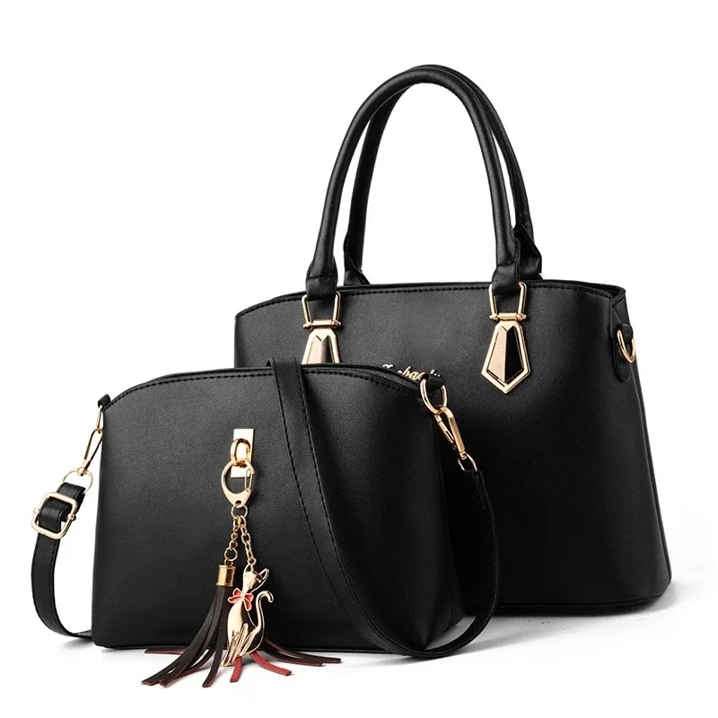 

Women's Bag 2023 New Designer Bags Famous Brand Woman 2 Pcs/Set Composite Bags Female Leather Handbag Shoulder Bag