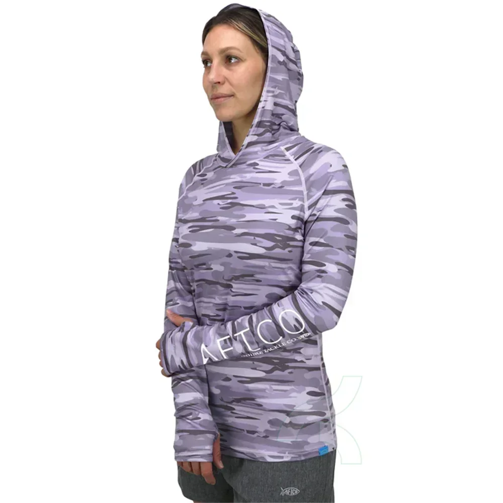 Женская футболка с капюшоном длинным рукавом и