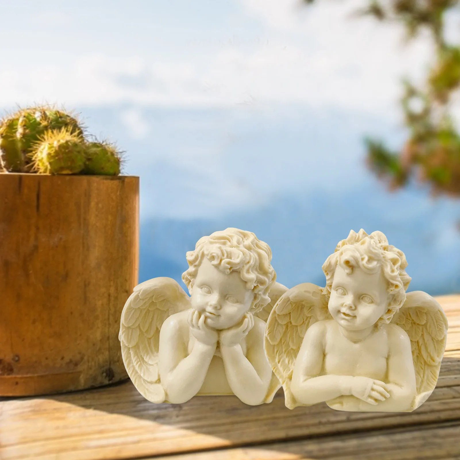 

3D Angel Silicone Mold Candle Making Resin Moulds For DIY Handcraft Cake Fondant Chocolate Soap Aromatherapy Table Ornaments