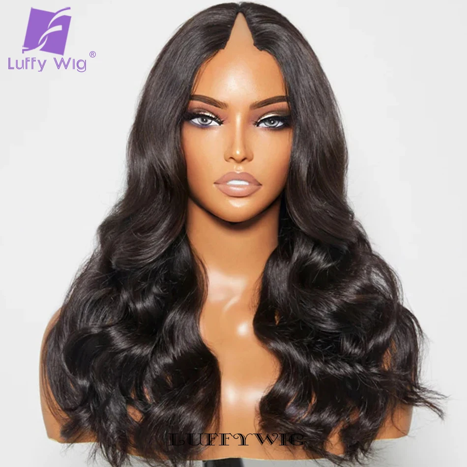 

Loose Body Wave V Part Wig Human Hair 180% Upgrade U Part Wig Wavy VPart Human Hair Wigs V Shaped Glueless Wig No Leave Out