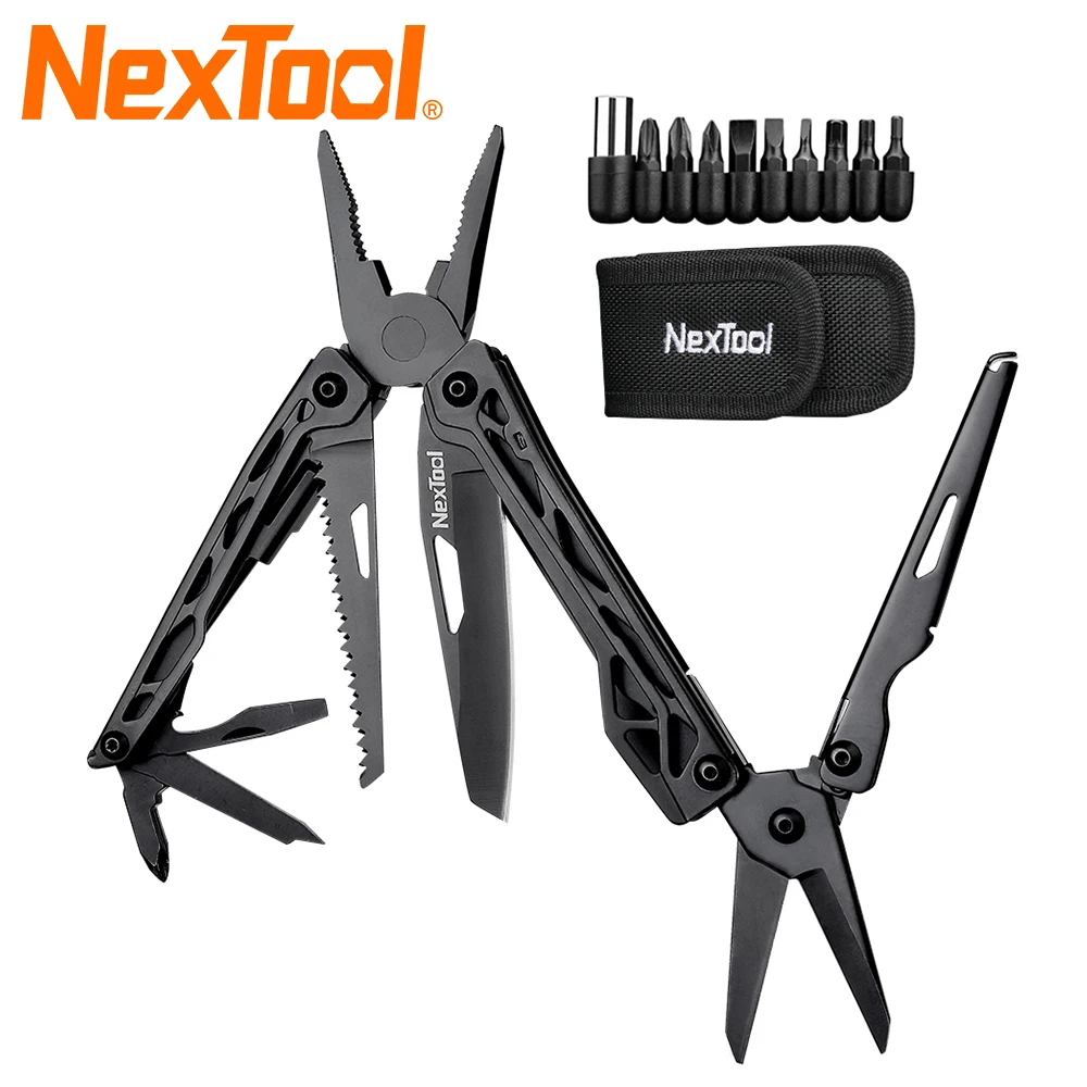

NexTool-cuchillo de bolsillo 11 en 1 EDC, juego de herramientas manuales profesionales, destornillador, multiherramienta, Kit de