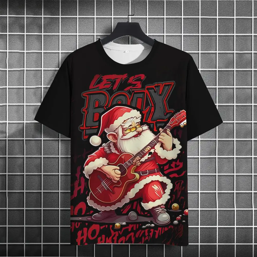 Футболка с 3d принтом Санта-Клауса