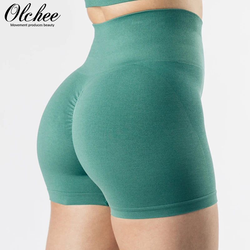 

OLCHEE High Waist Push Up Short Elasticity Breathable Scrunch Butt Fashion Shorts Running Shorts Sports Shorts Womens Clothe Gym