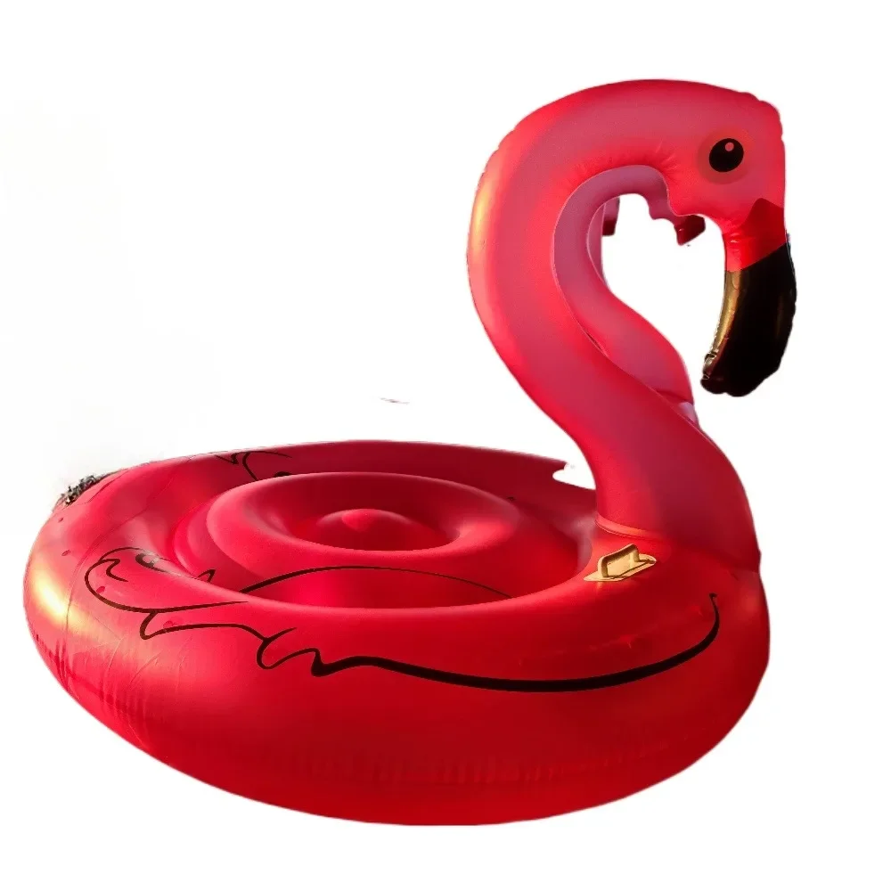 Поплавок с фламинго летняя горячая розовая надувная трубка для плота удобный
