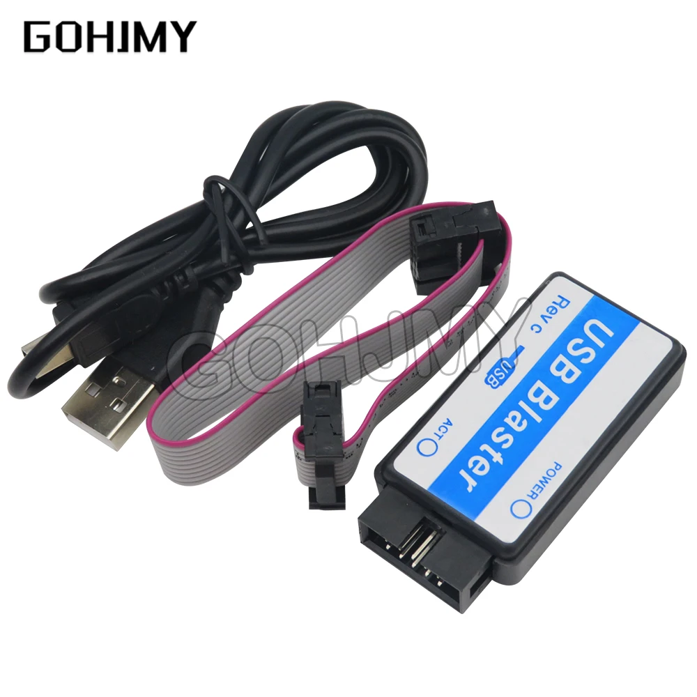 1PCS USB Blaster Mini USB Cable 10-Pin JTAG Connection Cable for CPLD FPGA NIOS JTAG Programmer Support All ATLERA Device