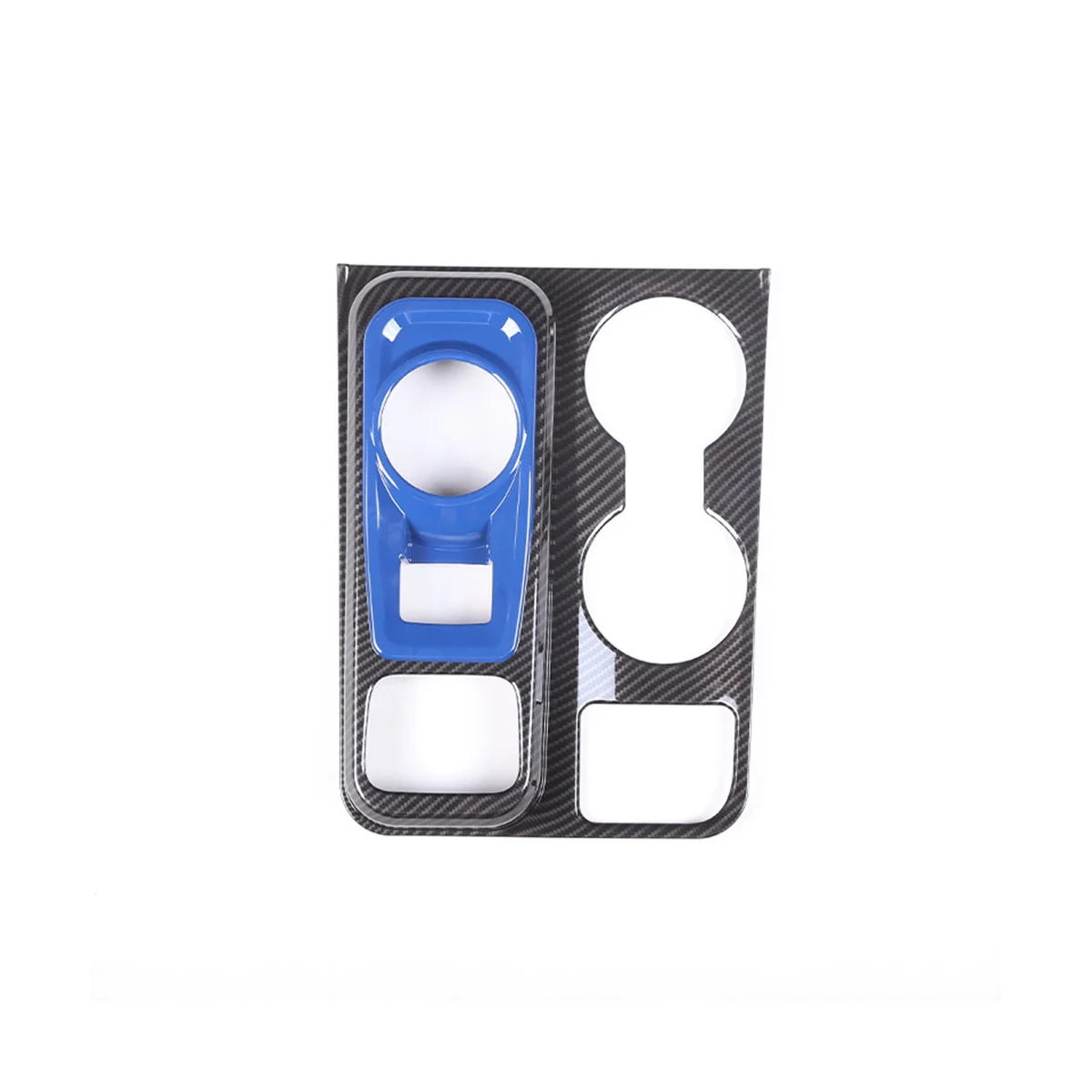 

Крышка панели центрального переключения передач для автомобиля 2022, декоративные аксессуары для интерьера, синий + углеродное волокно