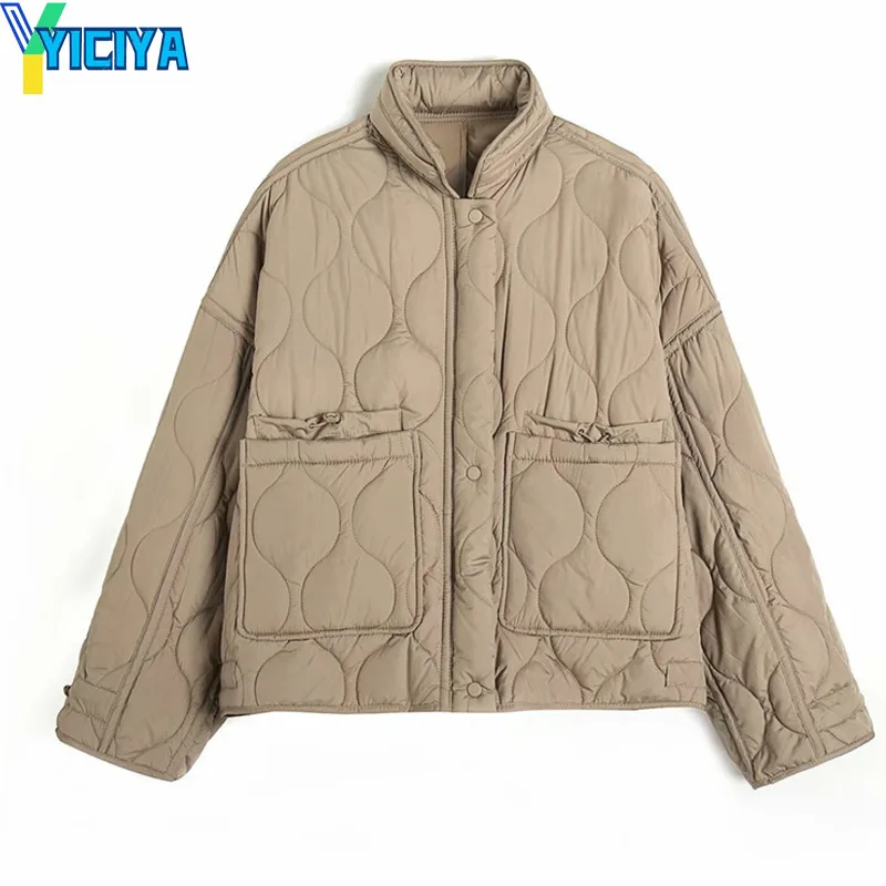 YICIYA Winter Jackets 2023 Woman Casual Short Parkas Loose Solid Women Coat Light Slim Streetwear Jacket Female Chic Outerwear