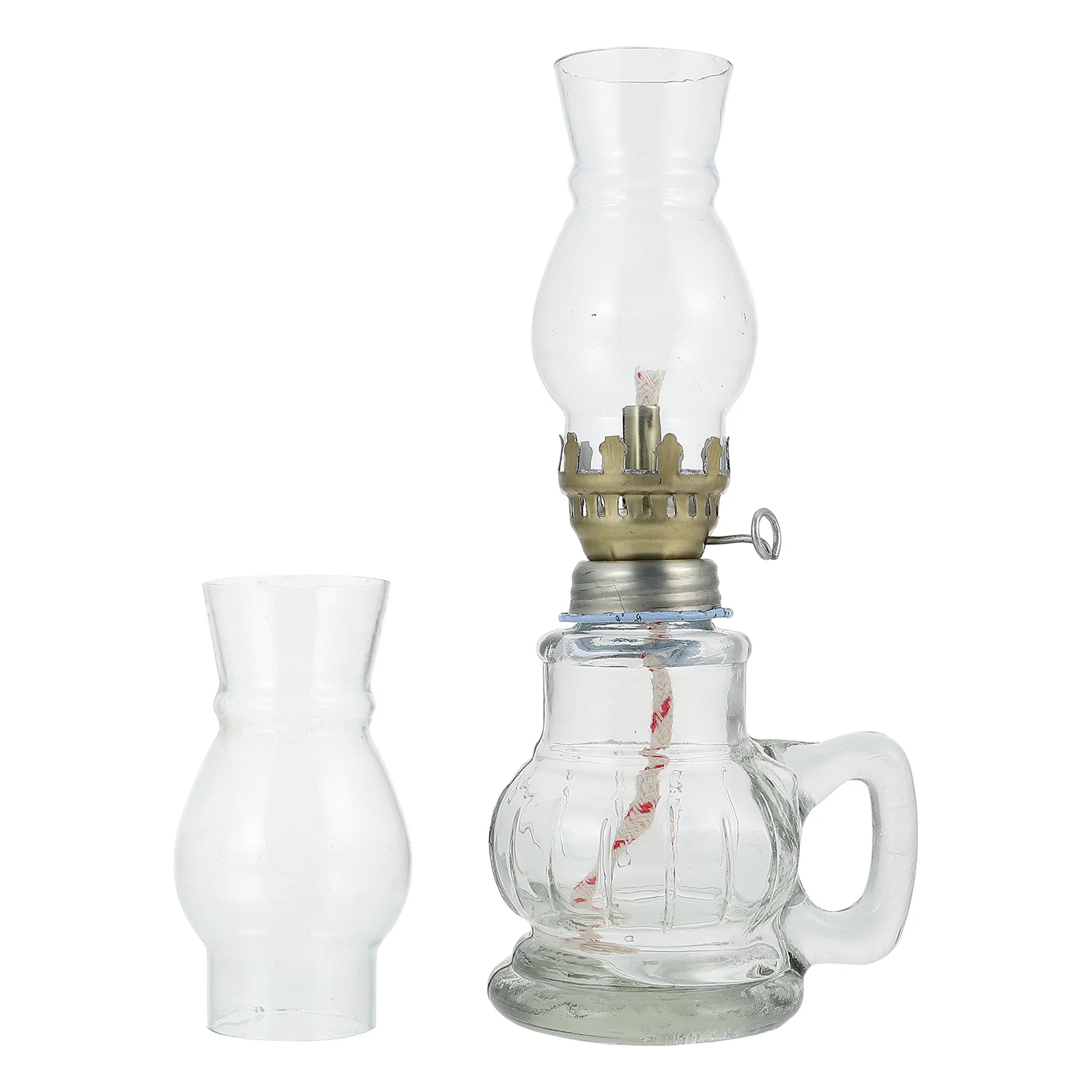 

1 Set Desktop Oil Lamp Vintage Kerosene Lamp Handheld Oil Lantern Kerosene Lamp