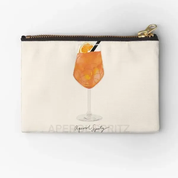Кармашки для хранения на молнии с принтом Aperol Spritz мужские и женские