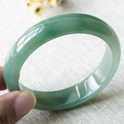 Ювелирные изделия zheru браслет из натурального бирманского нефрита 54 мм-62 мм