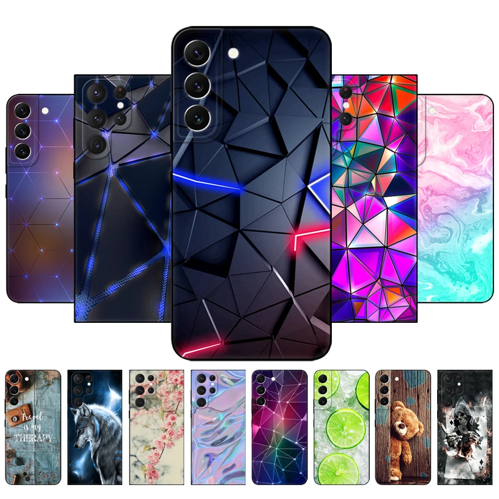 

For Samsung Galaxy S22 | S22+ | S22 Ultra 5G Case For Samsung S22 Plus Phone Back Cover GalaxyS22 S 22 Bumper Bag black tpu case
