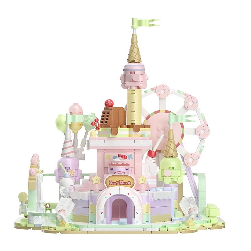 

Girls Toys Princess Castle Music Building Bricks Fairytale Lighting Kids Roleplay DIY Roleplay Collectible Model Kits Gifts
