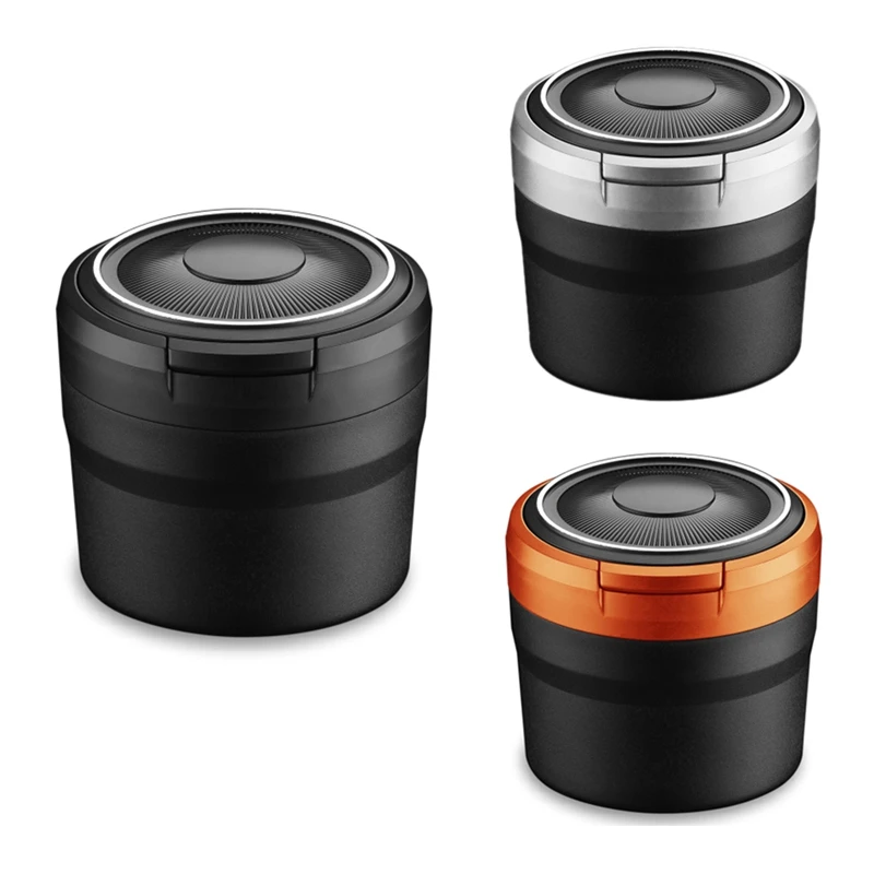 

Portable Ashtray with LED Light Auto Moke Cup Holder Ash Tray for Car Smokeless Ashtrays Car Accessories