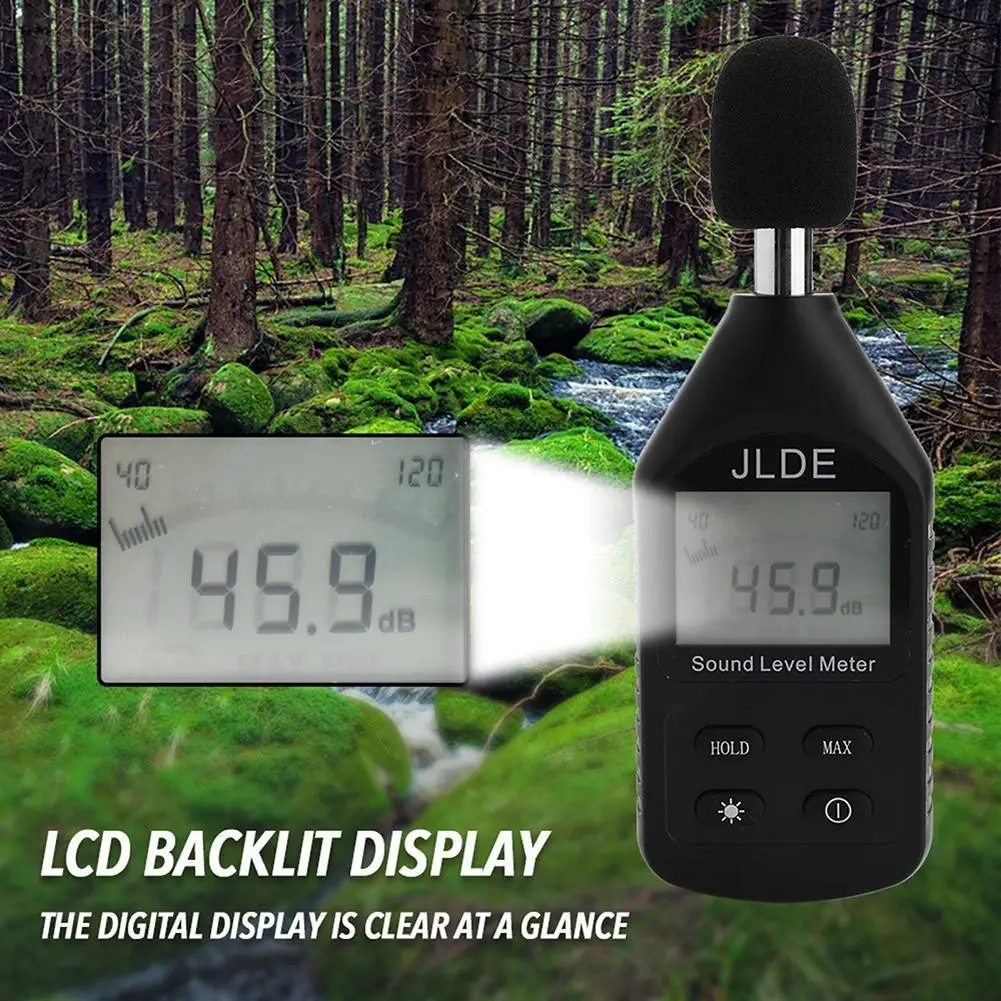 

for Jd-105 Decibel Meter Handheld Digital Noise Meter Monitoring Tester Noise Volume Measuring Instrument Sound Level Meter