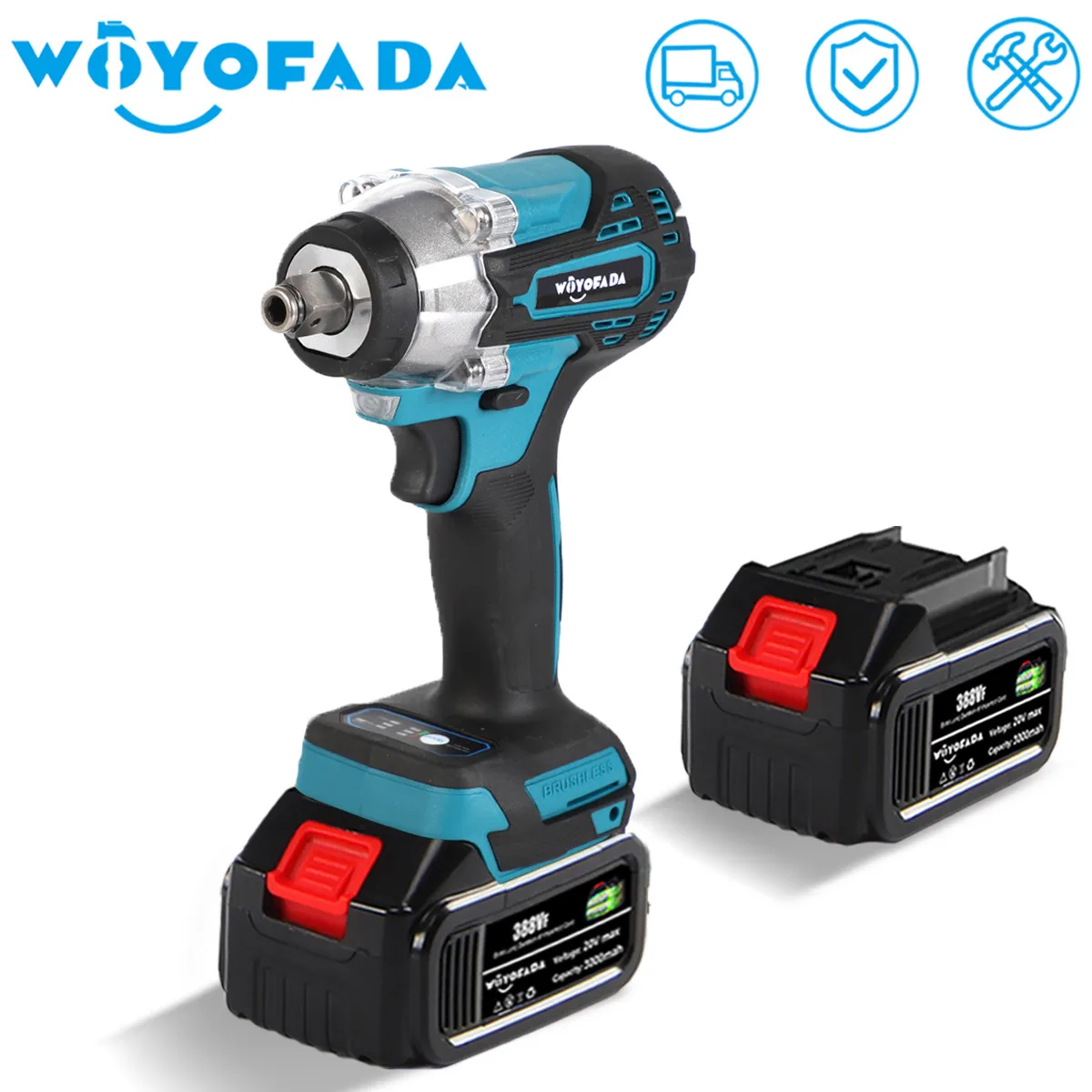 

Гайковерт WOYOFADA Аккумуляторный ударный, 1/2 нм, дюйма
