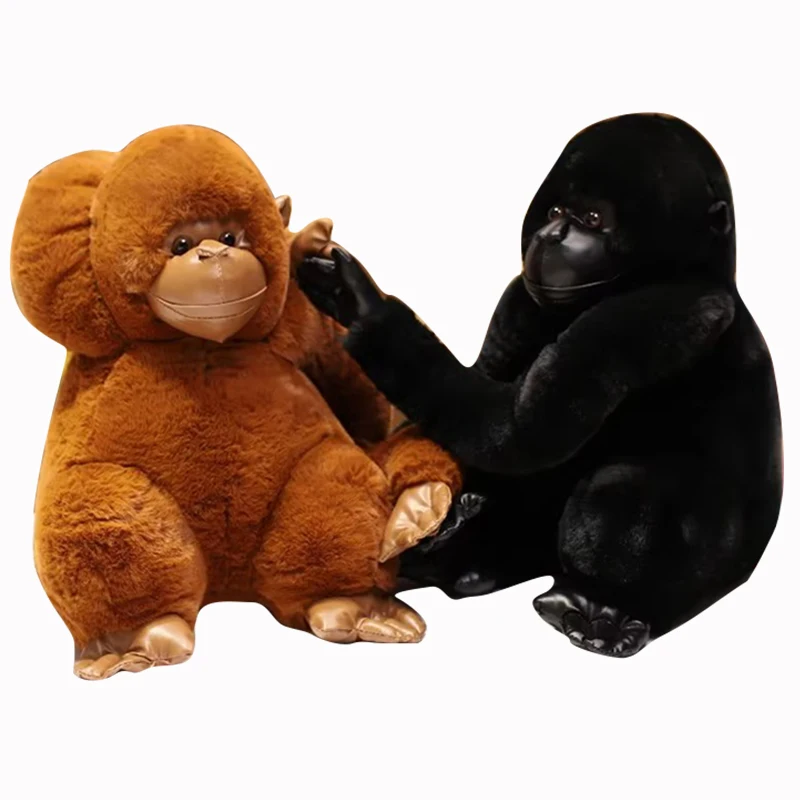 

Black King Kong Monkey Cute Plush Toy Animal Emulational Chimpanzee Gorilla Orangutan Soft Stuffed Doll Birthday Christmas Gifts