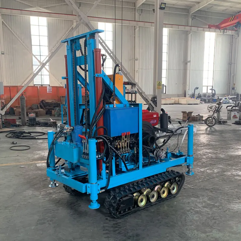 Наземная буровая установка для бурения скважин на гусеничном ходу портативная