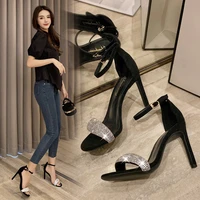fashion 10cm thin heel female party heeled shoes summer pumps for womans shoes bilingbling woman club high heels women sandals