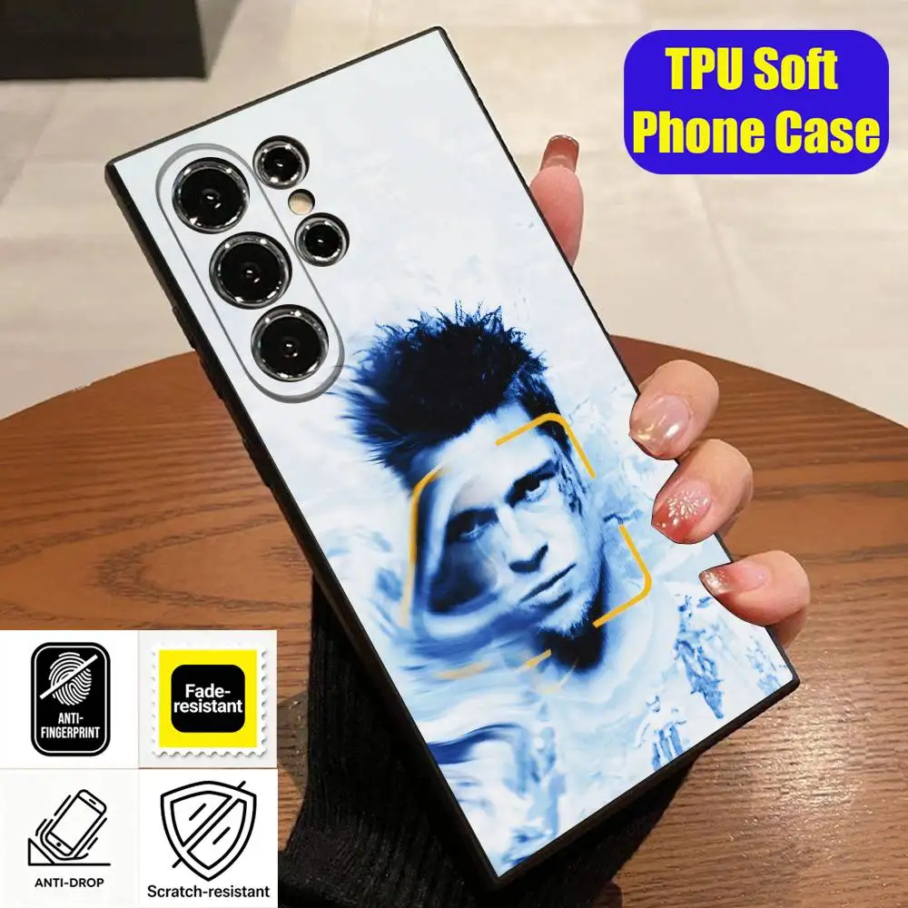 Фото Чехол для телефона F-FIGHT Tyler Durden C-CLUB для Samsung S26, S24, S22, S25, S23, S30, S21, Ultra, Plus, Fe, Lite, силиконовый чехол №4