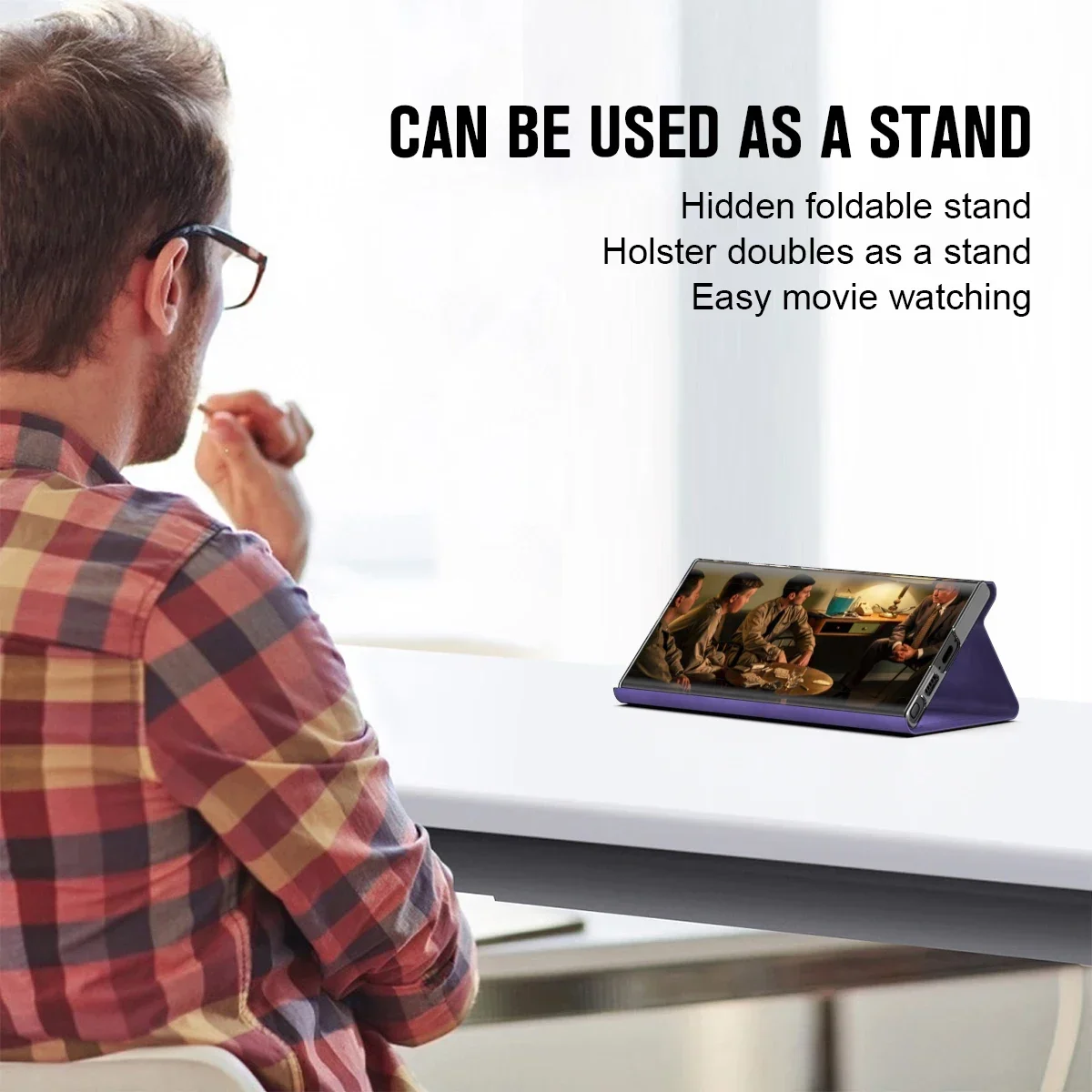 Магнитный откидной кожаный чехол RENGZ с подставкой и карманом для Samsung Galaxy S24 S23 S22