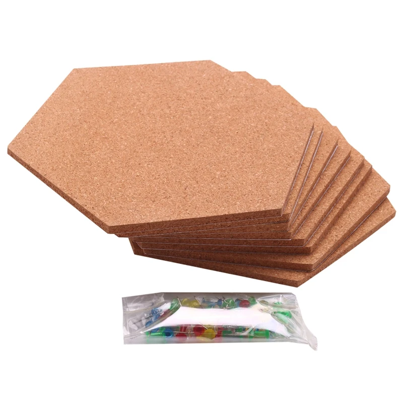 Плитка из пробковой доски 8 шт. в упаковке с полной липкой спинкой мини-настенные
