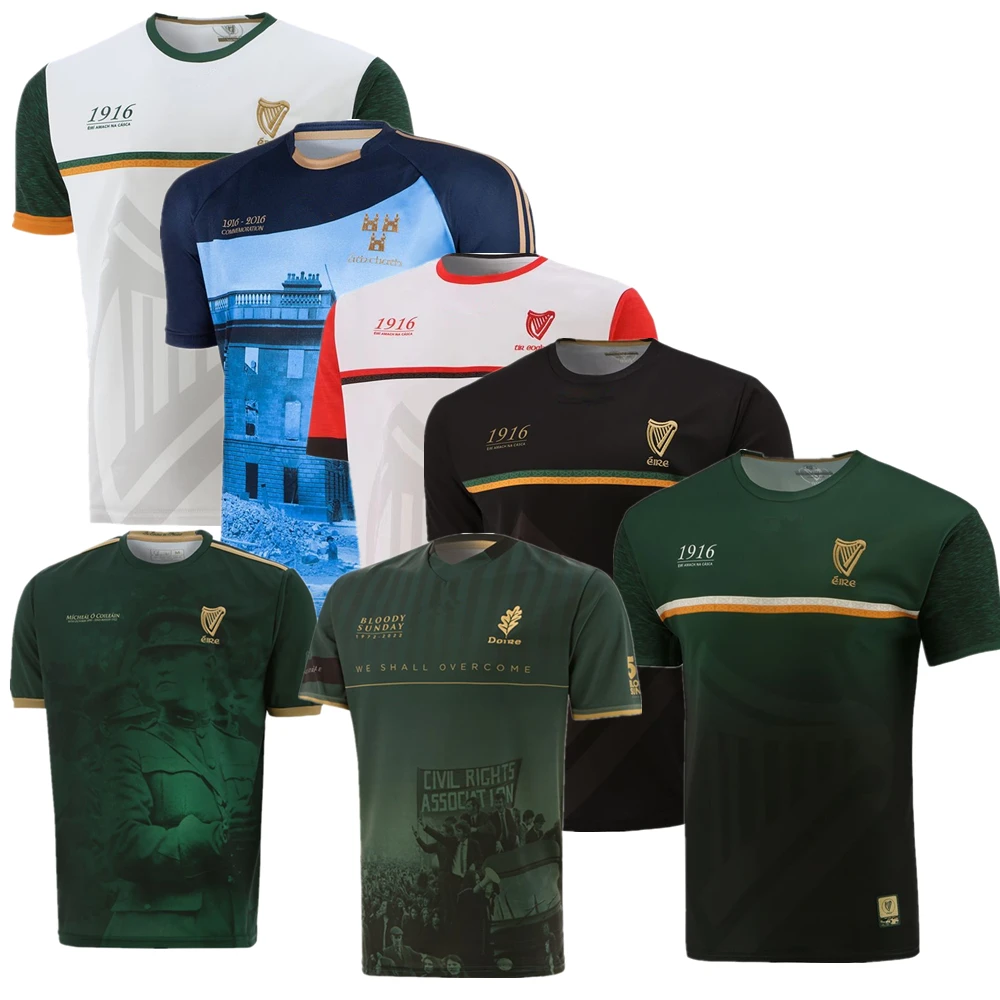 

commemorative Jersey 2022 2023 GAA Kerry Dublin wexford Tyrone tipperary offaly Meath Kilkenny derry Ireland shirt big size 5xl