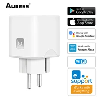 aubess 10a ewelink wifi eu smart plug 220v wireless socket remote water heater control timer for google home alexa yandex alice