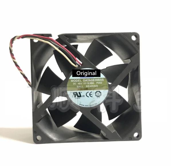Оригинальный 100% рабочий для AVC DATA0838B8S P052 DC 48 В 0.48A 80x80x38 мм 4-проводной вентилятор охлаждения сервера