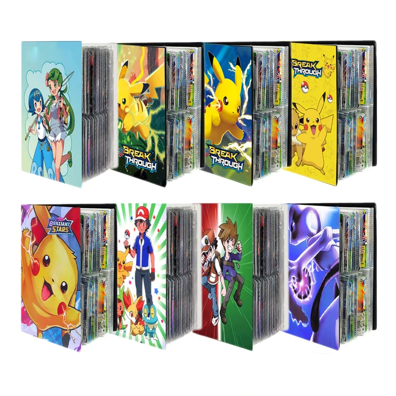 

Pokemon Game Card Collection Folder GX VMAX EX Anime New 240pcs Card Holder Album Book Toys Storage Bag Children Christmas Gifts