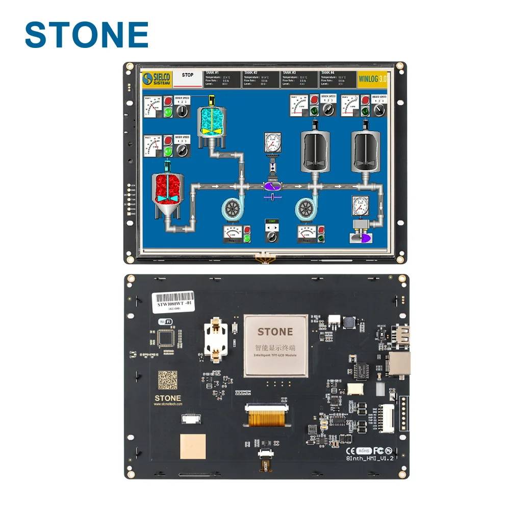 STONE Human Machine Interface 8 Inch Color TFT LCD Display Module for Industrial Control with 3 Years Warranty