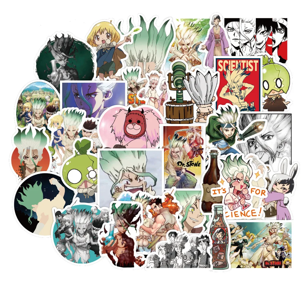 

10/30/50 шт. мультфильм аниме Dr. STONE наклейка наклейка скейтборд ноутбук багаж путешествия мобильный телефон Ipad наклейка оптовая продажа