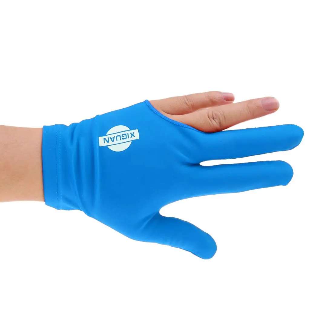 

1Pcs Soft Spandex Snooker Billiard Cue Glove Pool Left Hand 3 Finger