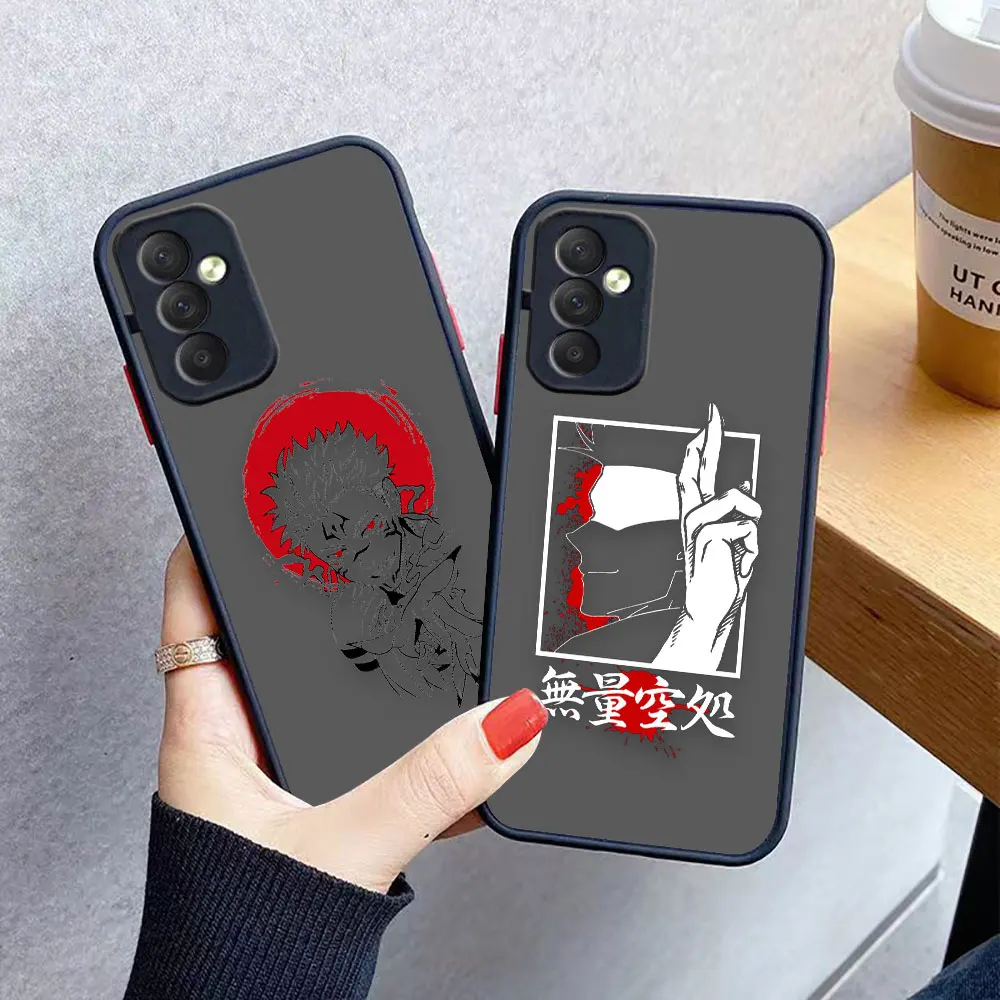 

Black Jujutsu Kaisen Anime Matte Case for Samsung Galaxy M62 M53 M52 M51 M33 M32 M31 M30S M23 M20 M10 J8 J7 J6 J5 J4 Case Funda