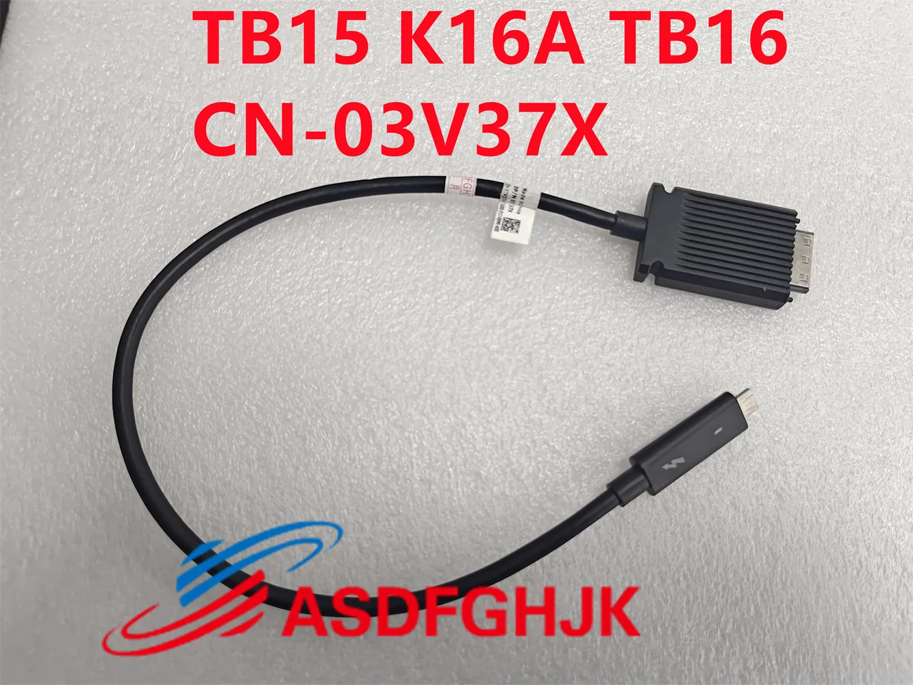 Оригинальный кабель 03V37X для док-станции Dell TB15 K16A TB16 Thunderbolt 3 Кабель USB-C carcasa de Metal