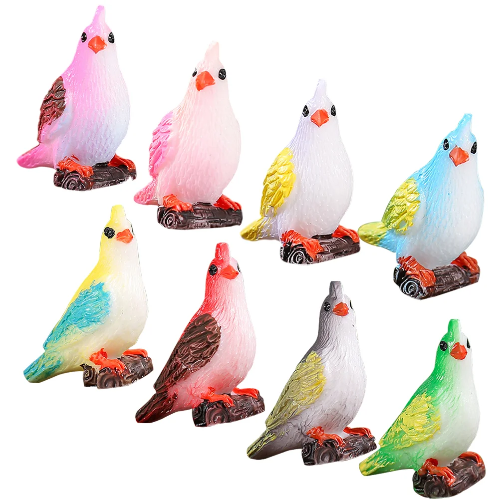 

Lawn Vivid Bird Figurine Decorative Miniature Landscaping Figure Resin Birds Animal Statue