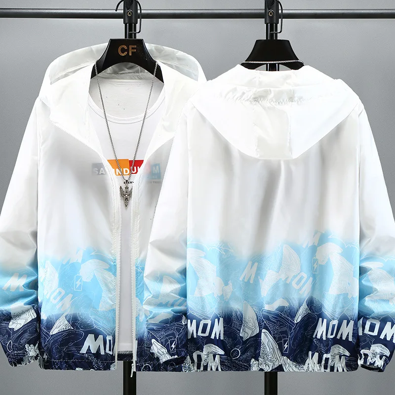 

UV Blocking Hooded Jacket Fishing Upf 50 Skin Women Clothing Men's Summer Windbreaker Big Size Sun Protection Cycling Coat New