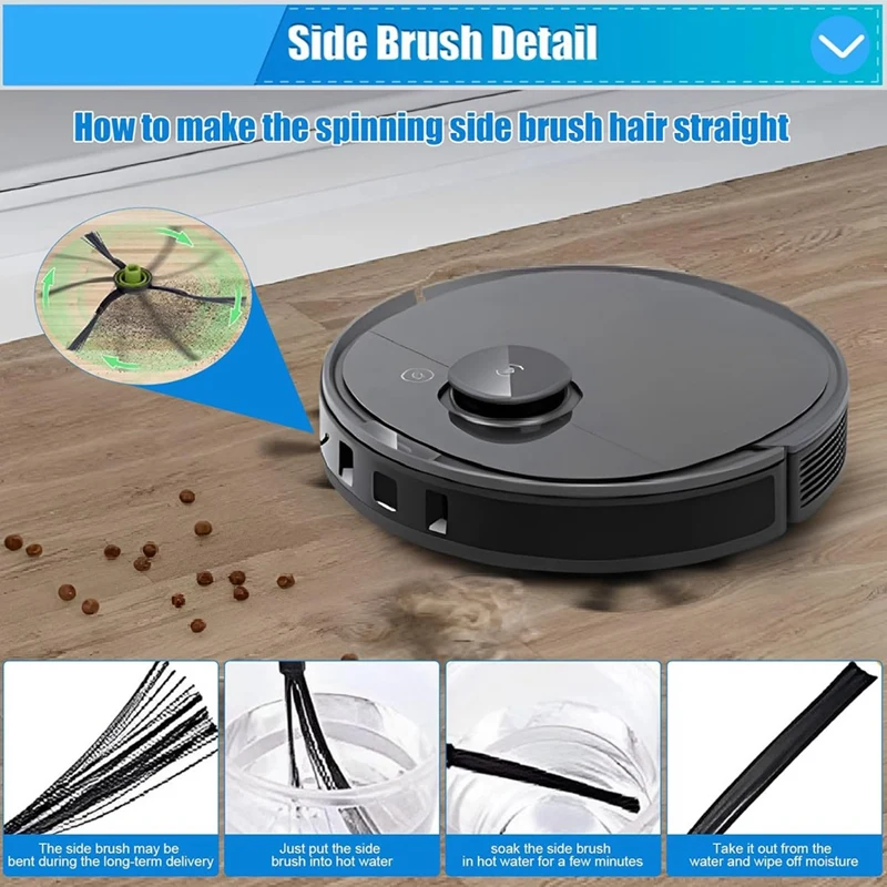 Для ECOVACS Deebot T9 AIVI T8 N8 Pro Series Робот-пылесос Боковая щетка Основная Фильтр Запасные