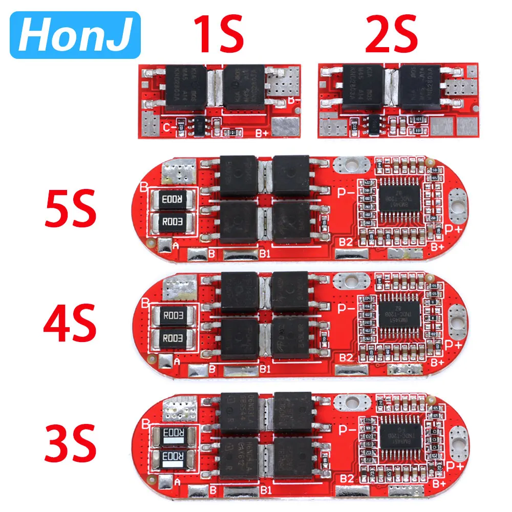 BMS 1S 2S 10A 3S 4S 5S 25A Bms 18650 Li-ion Lipo Lithium Battery Protection Circuit Board Module Pcb Pcm 18650 Lipo Bms Charger