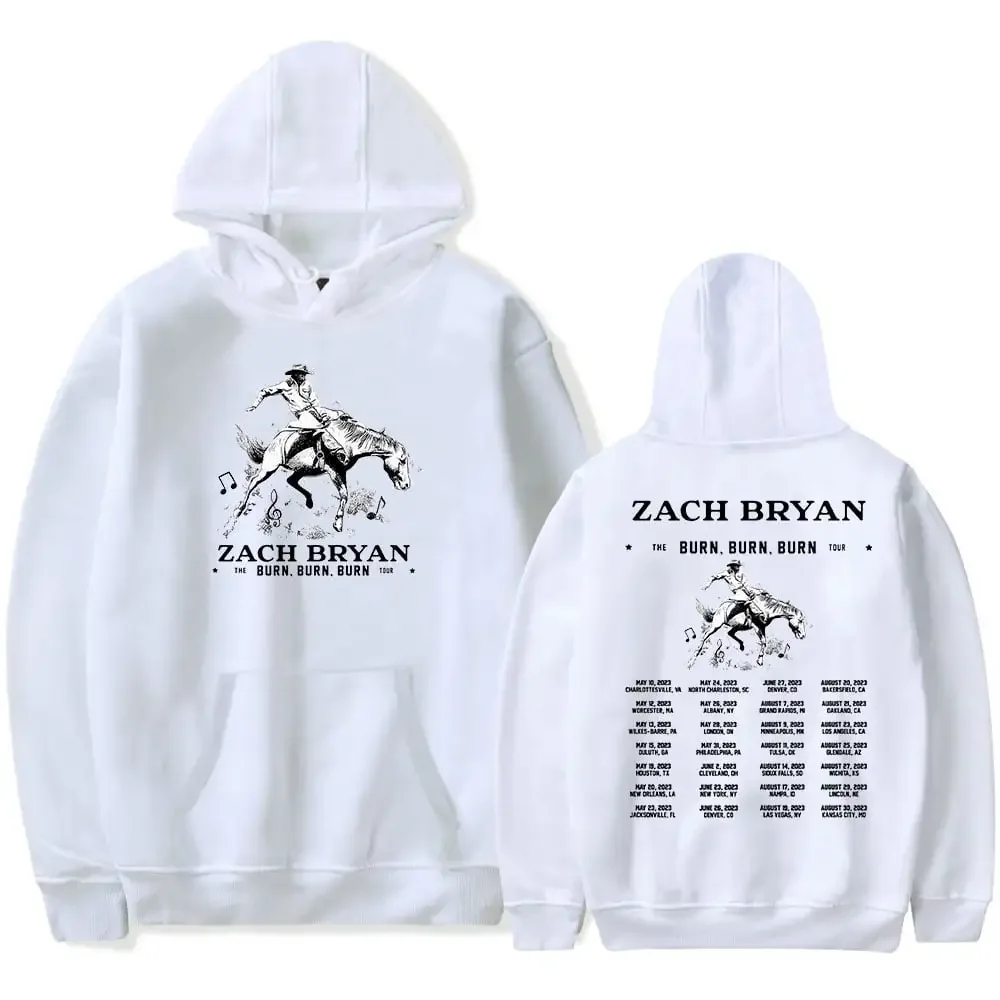 

Толстовка Zach Bryan The Burn Tour, модная уличная одежда с длинным рукавом, Мужская и Женская толстовка с капюшоном, одежда в стиле хип-хоп, 2023