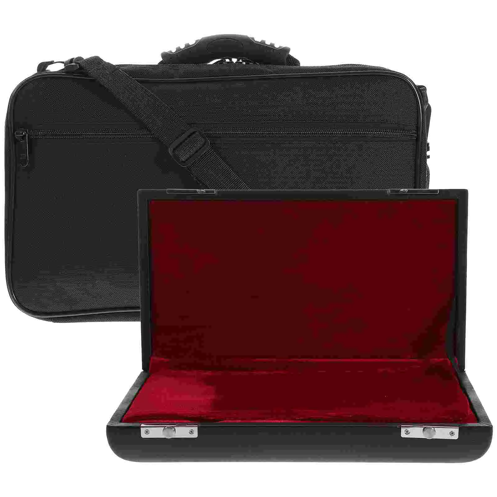 

Watch Case Carrying Case Watch Black Backpack Storage Rack Containers Cases Plush PU